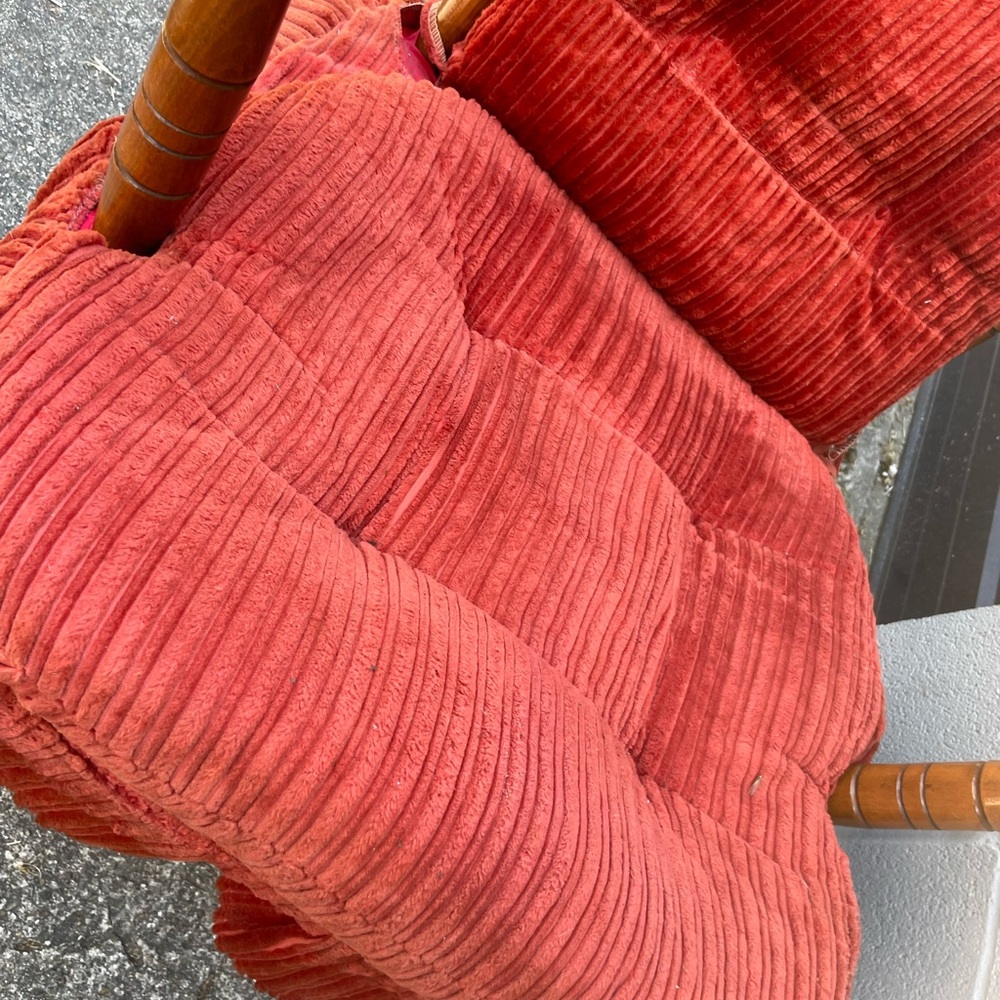 Mid Century Maple Wing Sides Rocking Chair - Picture 2 of 4